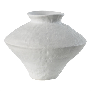 Mills Indoor Porcelain Ceramic Vase Matte Off White
