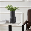 Nocera Indoor Ceramic Stoneware Vase Matte Black