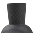 Icarus Indoor Ceramic Stoneware Vase Matte Black