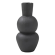 Icarus Indoor Ceramic Stoneware Vase Matte Black
