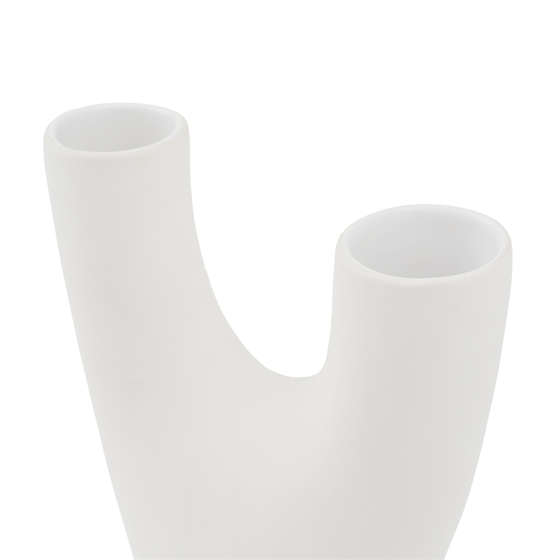 Avignon Indoor Ceramic Stoneware Small Vase Matte Off White