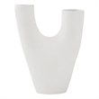 Avignon Indoor Ceramic Stoneware Small Vase Matte Off White
