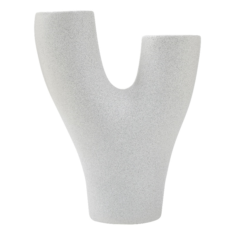 Jocasta Indoor Ceramic Stoneware Large Vase Textured Matte Off White