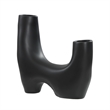 Doppio Indoor Ceramic Vase Matte Black