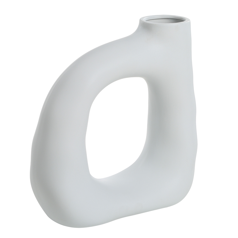 Vostra Indoor Ceramic Vase Matte Off White