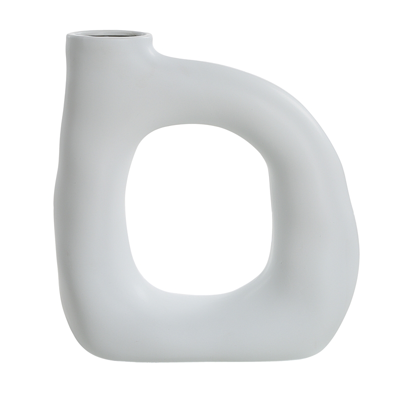 Vostra Indoor Ceramic Vase Matte Off White