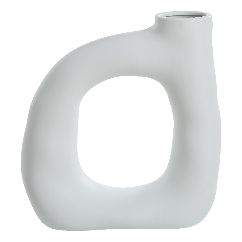Vostra Indoor Ceramic Vase Matte Off White