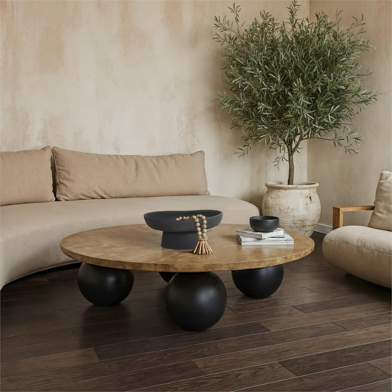 Malabo Indoor Ceramic Vase Black