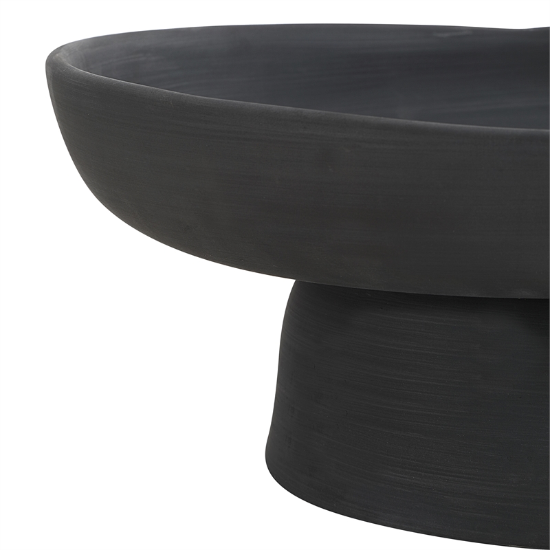 Malabo Indoor Ceramic Vase Black
