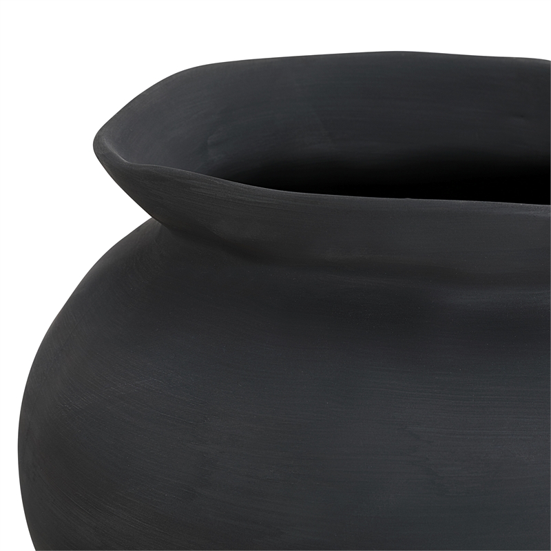 Elia Indoor Ceramic Vase Black