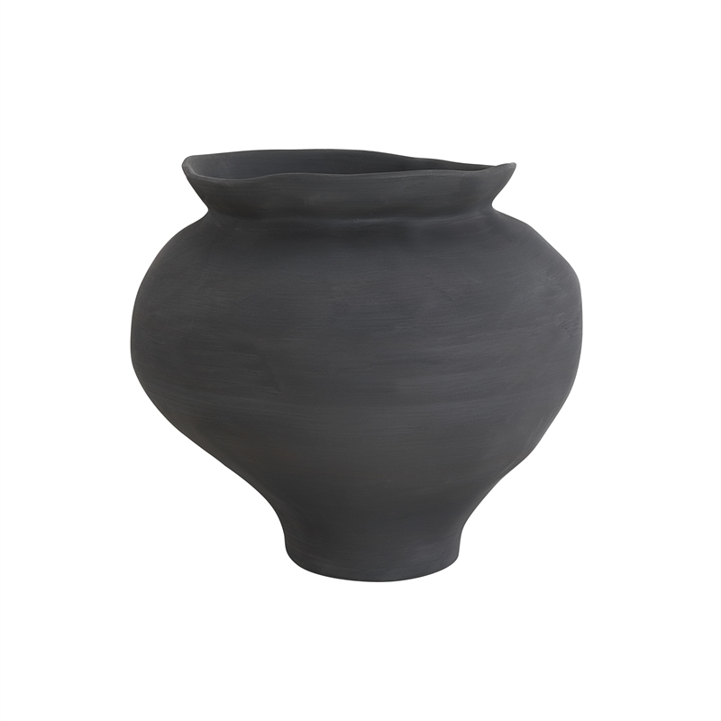 Elia Indoor Ceramic Vase Black
