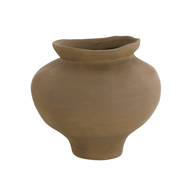 Elia Indoor Ceramic Vase Brown