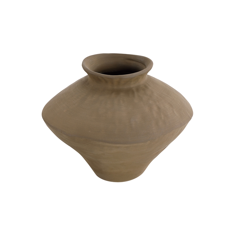 Mills Indoor Ceramic Vase Brown