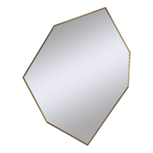 Devika 41&quot Tall Irregular Wall Mirror Yellow