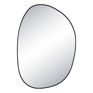 Bozeman 42&quot Tall Oval Wall Mirror Black