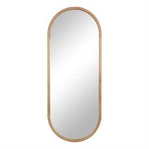 Pudino 60&quot H x 24&quot W Wall Mirror Brown