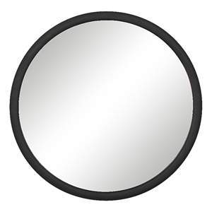 Olica 40&quot H x 40&quot W Wall Mirror Black