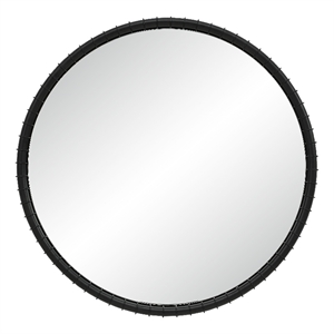 Timo 40.5&quot H x 40.5&quot W Wall Mirror Matte Black