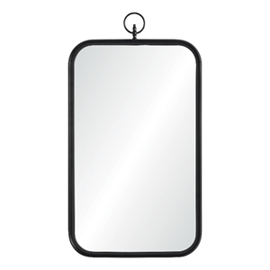 Priscilla 39.5&quot Tall Rectangle Wall Mirror Black