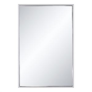 Dapia 36&quot H x 24&quot W Wall Mirror Gray