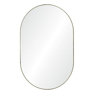 Beckah 40&quot Tall Oval Wall Mirror Yellow