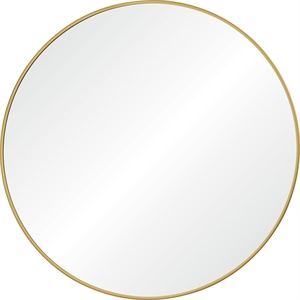 Alegre 30&quot Tall Round Wall Mirror Yellow
