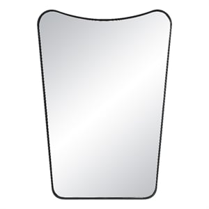 Kateri 28&quot Tall Irregular Wall Mirror Black