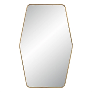 Mocha 40&quot Tall Rectangular Mirror Satin Brass