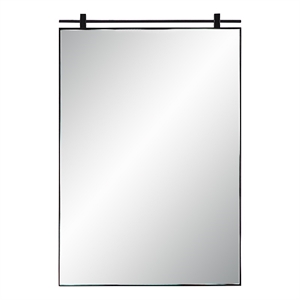 Titel 36&quot Tall Rectangular Mirror Matte Black