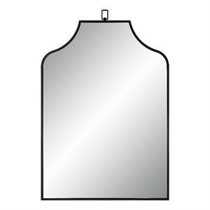 Breda 45&quot Tall Recatangular Arch Mirror Matte Black