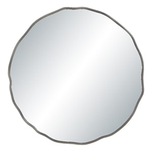 Cerro 30&quot H x 30&quot W Wall Mirror Silver