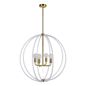 Basil 32&quot Length Ceiling Fixture White