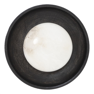 Haloa 9&quot Dark Brown 1-Light Wall Sconce