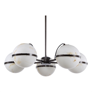 Roca 69.25&quot Height Ceiling Fixture Dark Antique Bronze