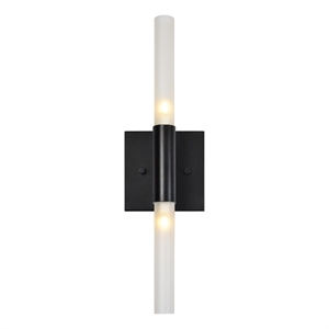 Lina 17&quot Length Wall Sconce Matte Black