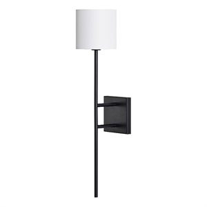 Eunices 24&quot Length Wall Sconce Black and White