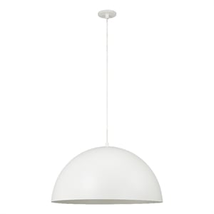 Ozona 27.5&quot Wide 1-Light Chandelier Matte Off White