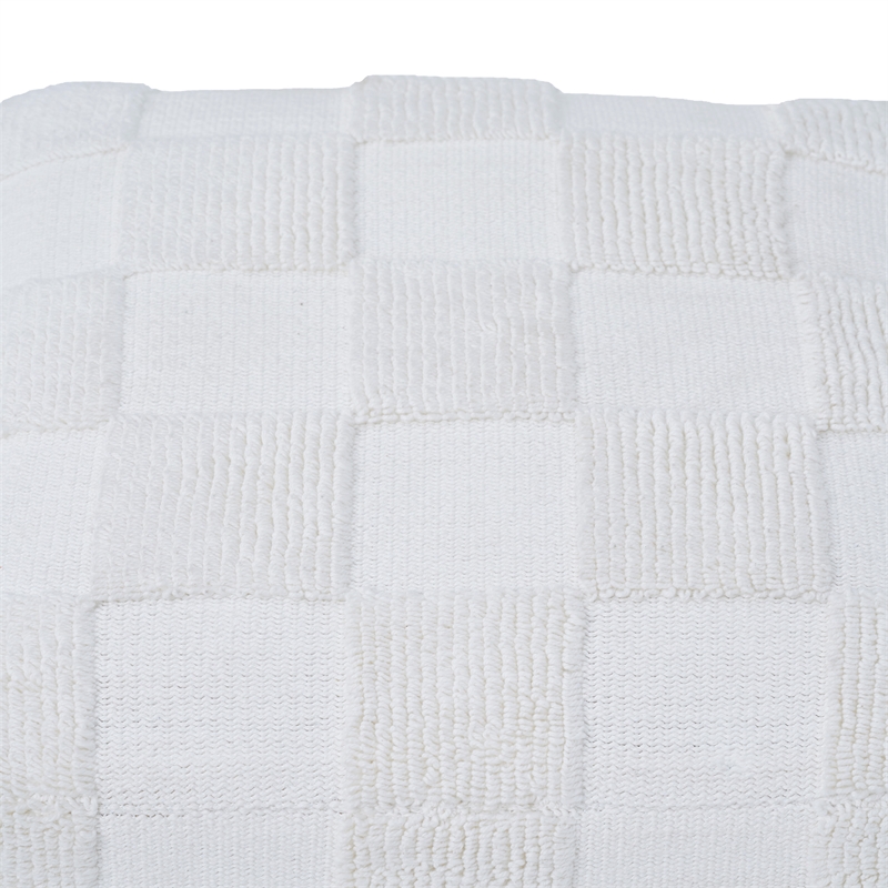 Payne Indoor Cotton Pouf Ivory