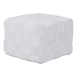 Payne Indoor Cotton Pouf Ivory