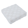 Persona Indoor Cotton Floor Pouf Ivory