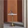 Amalya Indoor Aluminum Table Antique Brass