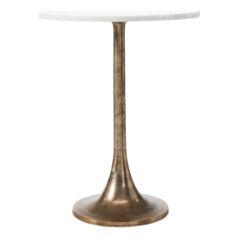Amalya Indoor Aluminum Table Antique Brass