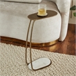 Balam Indoor Aluminum Table Antique Brass