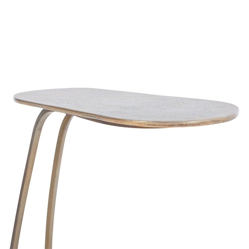 Balam Indoor Aluminum Table Antique Brass