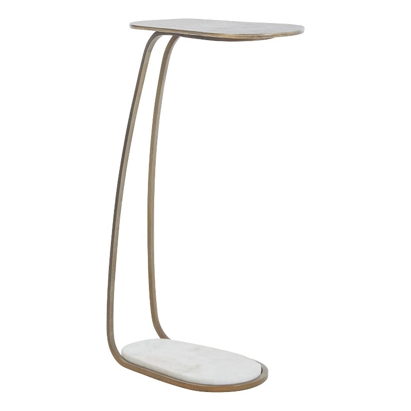 Balam Indoor Aluminum Table Antique Brass