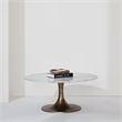 Lovisa Indoor Aluminum Table Antique Brass