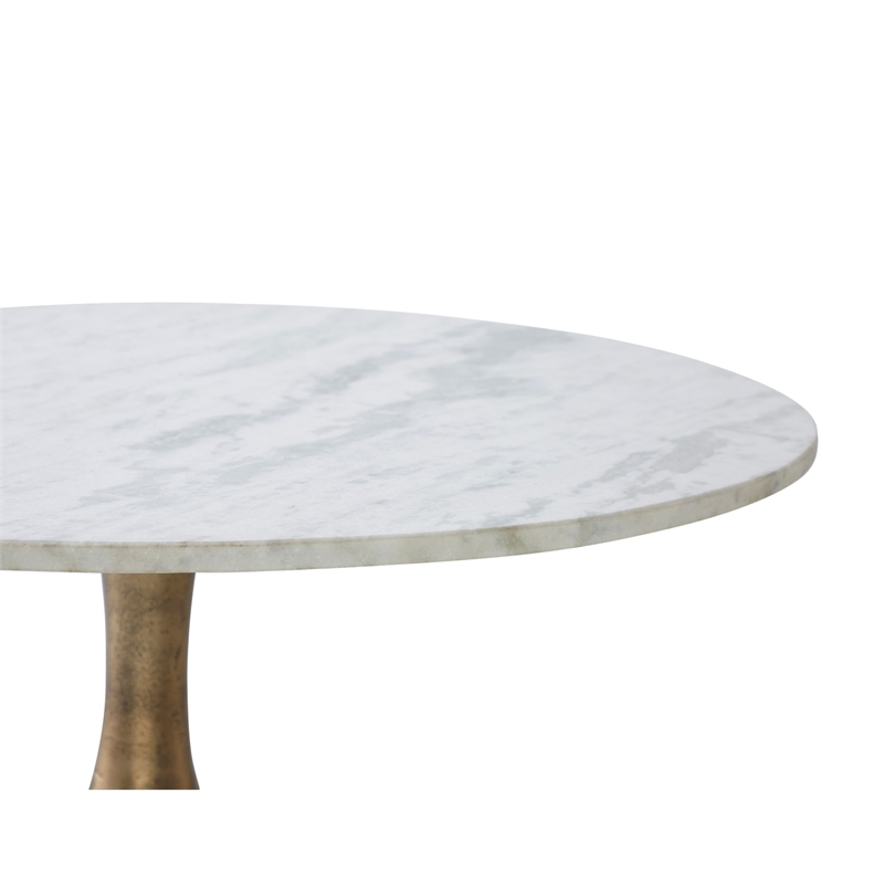 Lovisa Indoor Aluminum Table Antique Brass