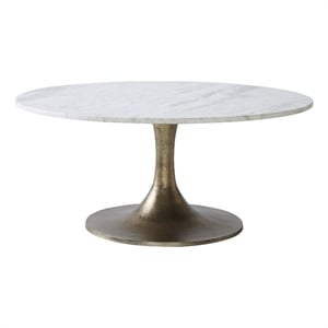 Lovisa Indoor Aluminum Table Antique Brass