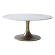 Lovisa Indoor Aluminum Table Antique Brass