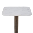 Allard Indoor Cast Aluminum Side Table Antique Brass